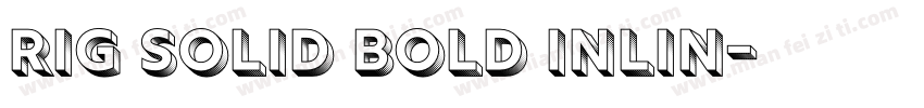 Rig Solid Bold Inlin字体转换